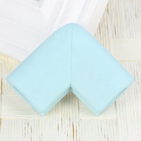 Coin de protection antichoc en U en mousse NBR bleu clair 60x60x35x8 mm avec adhésif bleu clair 10 g – Livraison gratuite