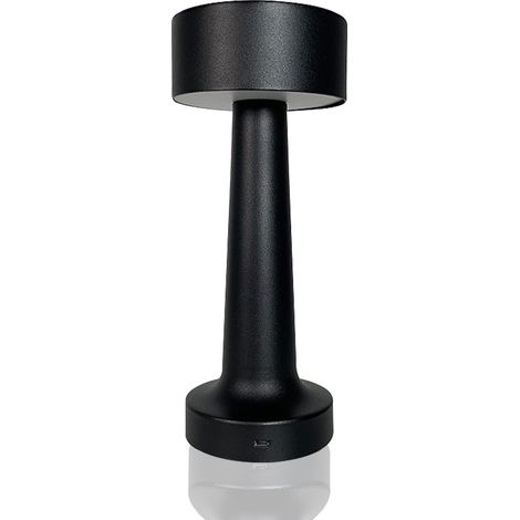 MINKUROW Lampade Touch Led Portatili Per Camere Da Letto E Comodini Con Luminosità Regolabile, Luce Ricaricabile 48 Ore, Finitura Nera Boho Moderna, Illuminazione Soffusa (Nero) (1/5)
