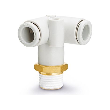 Adaptateur tube à tube Delta Union SMC KQ2 vers M5 x 0,8 mâle 6 mm ( Prix pour Sachet de 10 )