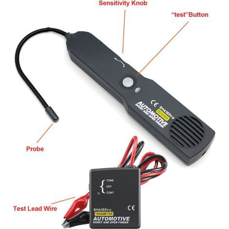 Circuit tester for automotive short circuit diagnostic repair tool and opening, car wire detector. (1/4)