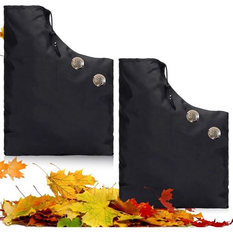 2 Sac pour Aspirateur Souffleur - Noir Sac Pour Aspirateur Souffleur Universel - Convient à La Plupart des Souffleurs de Feuilles Sous Vide, AdaptéS Aux Pelouses Et Aux Jardins (1/5)