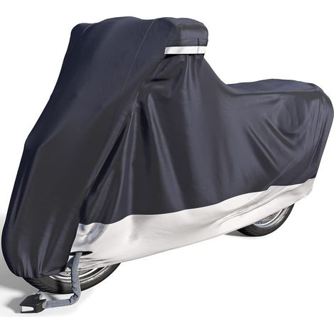 Bâche Moto pour extérieur & intérieur [Taille L] Housse Scooter étanche, pour l’Hiver, protège Le Vernis & thermorésistant（23095125cm） (1/4)
