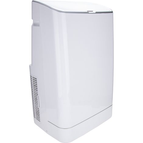 Climatiseur mobile réversible 3 en 1 - 12000BTU - 400m³/h - jusqu'à 80L/h blanc - Voltman
