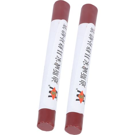 Set mit 2 Möbelwachsstiften, für schnelle Holzreparaturen, Ausbesserungen von Nagellöchern und Mahagoni-Finish. (1/5)