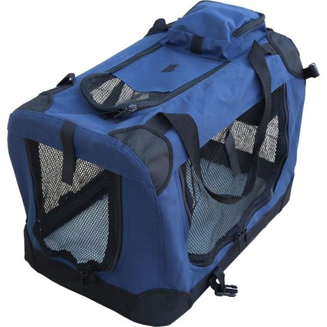 Porte-chien pliable Yatek pour les entrées latérales et supérieures avec haute visibilité, confort et sécurité pour votre animal, varios tailles