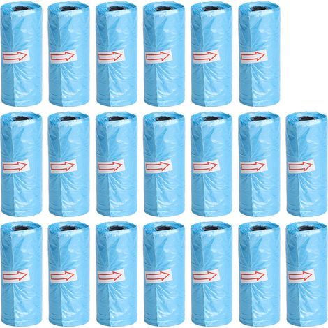 20 Sacs Poubelle Jetables pour Couches de Bébé - Bleu, Élimination des Déchets Ménagers (1/5)