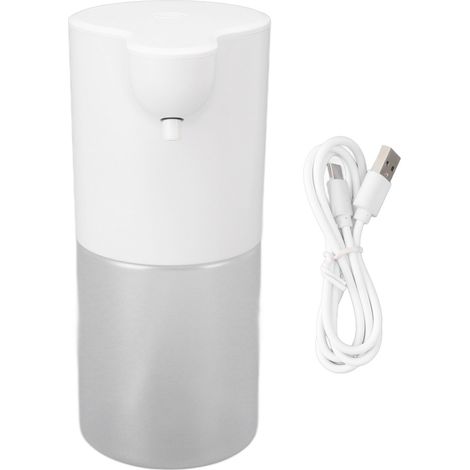 Distributeur de savon automatique sans contact, rechargeable, 350 ml, mousse, pour plan de travail de salle de bain (1/5)