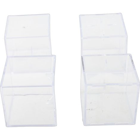 Vitrine Présentation Baseball Acrylique Clair Cube – Support Protection Memorabilia Boîte pour Ballon Simple 4pcs (1/5)