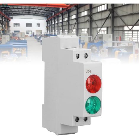 L'indicateur sur rail DIN JD9 à double LED rouge/verte AC/DC 230V est utilisé pour indiquer des signaux, des signaux préréglés, des signaux de défaut et d'autres indicateurs dans les circuits de téléc (1/5)