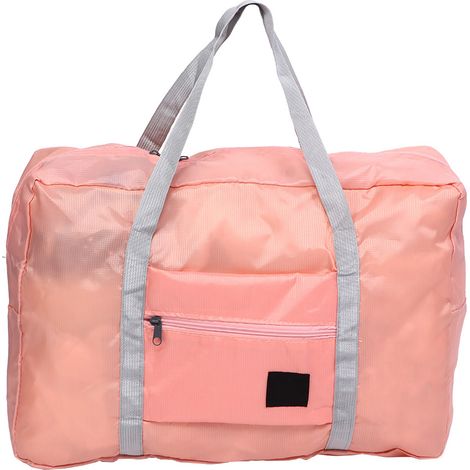 Sac de voyage pliable et imperméable de grande capacité, rose (1/5)