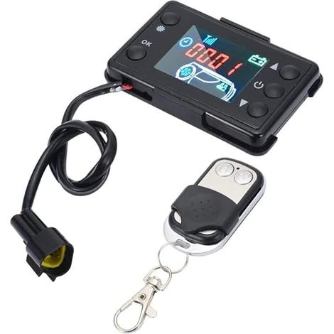 Chauffage diesel 12V-24V LCD télécommande moniteur contrôleur interrupteur télécommande pour W/LCD voiture camion Diesel réchauffeur d'air contrôleur (1/5)