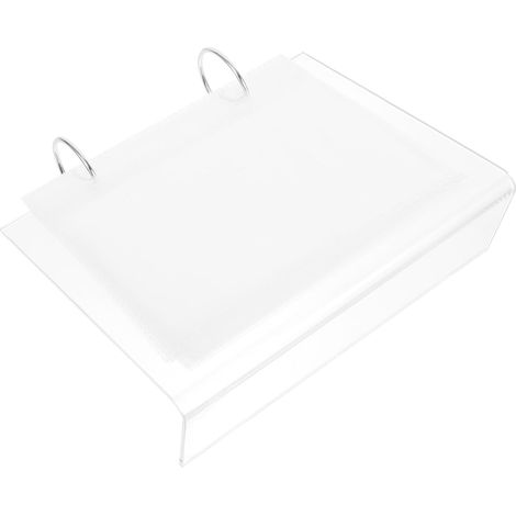 Album Photo Acrylique Transparent Mini de Bureau, Support de Rangement Facile à Placer pour Photos et Décorations Salons Familiaux (1/5)