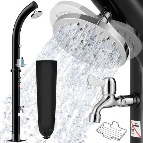 Monzana Douche de jardin solaire 20 L Bow Douche solaire Douche de camping Douche pour piscine Plage Spa Sauna