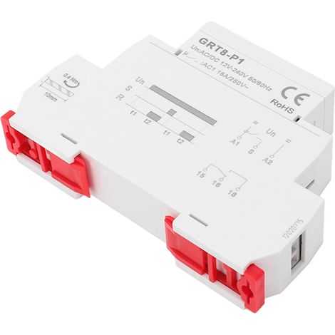 Relais Temporisé LED Multifonction, Minuterie Contrôle AC/DC 12V‑240V (1/5)