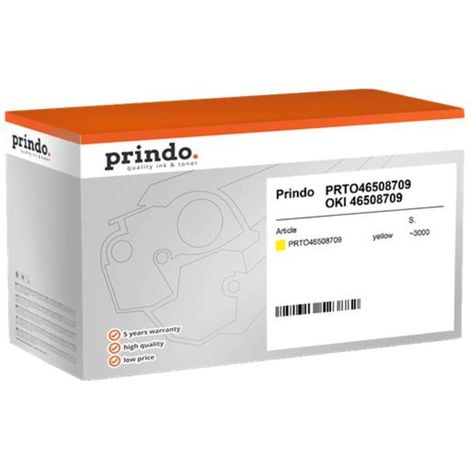 TONER COMPATIBILE PRINDO GIALLO ALTA CAPACITA L 46508709