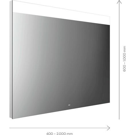 emco MI 250 Miroir lumineux LED, large découpe lumineuse en haut, (1/3)