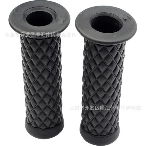 Accessoires pour moto, quad, plage et tout-terrain : poignées de guidon rétro CG125, couvre-guidons avec joint à motif diamant (1/4)