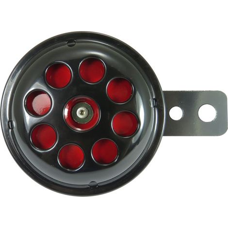 BOCINA GAUSS UNIVERSAL NEGRA-ROJA (DIÁMETRO 70 MM)