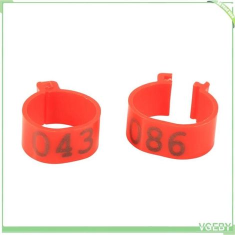 Anneaux de cuisse de volaille - FAFEICY - 001-100 16MM - Plastique - 100 pcs - Multicolore (1/5)
