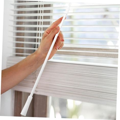En stock (43CM) tringle à stores en alliage d'aluminium, en stock accessoires pour tringle à stores vénitiens verticaux de 17 pouces et accessoires pour rideaux. (1/5)