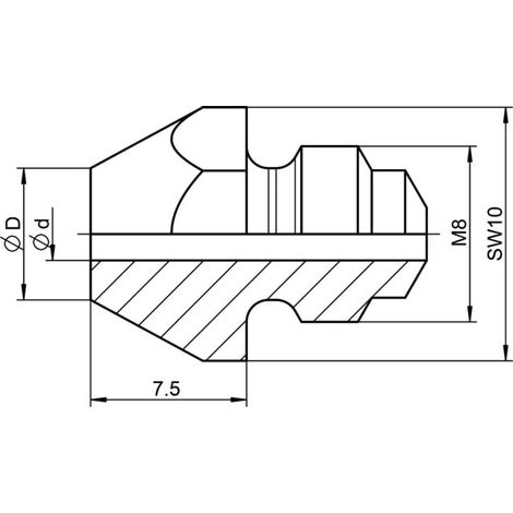 Embouts Gesipa 10/29 f. Pince à riveter aveugle Gesipa S
