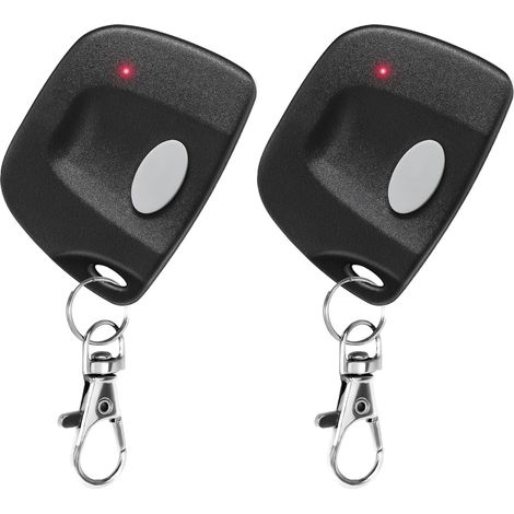 2PCS, 300 MHz Multicode Linéaire Garage Porte Ouverture Porte Télécommande avec Porte-clés Interrupteur DIP, Remplacement pour 3089, 3060, 3070, 308911, MCS308911, MCS306010, MCS307010 Porte Clicker (1/5)