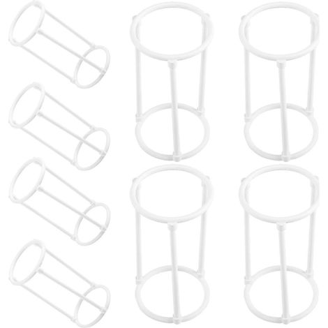Protection anti-éclaboussures pour rocaille artificielle blanche, 10,5 x 5,5 cm, facile à installer, 8 pièces par paquet. (1/5)