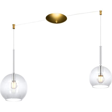 Lampadario classico top light future 1155 os s2 s mix tr e27 led vetro pirex soffiato lampada soffitto
