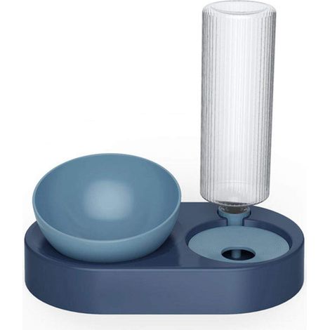 Double Water and Bowl for Dogs and Cats - Automatic Water Dispenser with Food Bowl - Bowl Set for Small or Medium Sized Dogs and Cats (1/4)