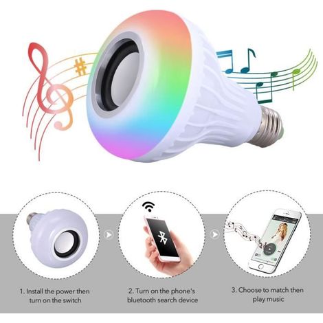 Plafonnier - Moderne - Bluetooth - Télécommande APP - 7W LED Multicolore (1/4)