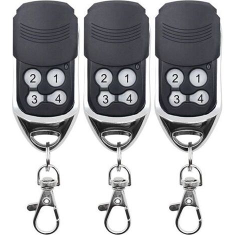 Telecomando universale a 433 MHz per cancelli, telecomando di ricambio per porte da garage, copia perfetta, codice fisso, codice variabile, compatibile con telecomandi DOORHAN e MOTORLIN, set