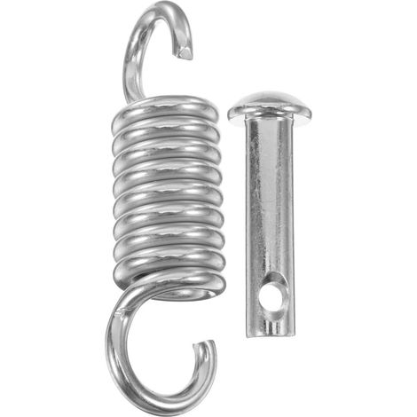 Kit De Suspension Pour Hamac, Matériel À Ressort, Crochets Et Boulons À Ressort Robustes Pour Chaises Suspendues, Balançoires De Porche, Sacs De Frappe Φ6,5 X Φ34 X 130 (1/5)