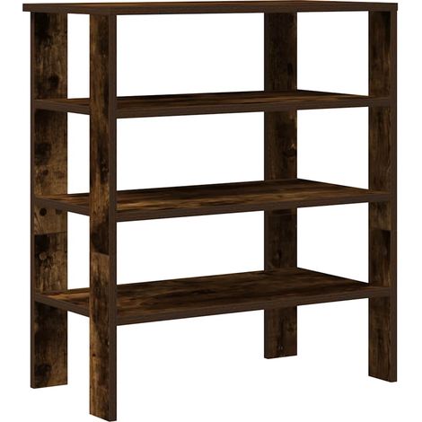 Maison Exclusive - Zapatero madera contrachapada roble ahumado 61
