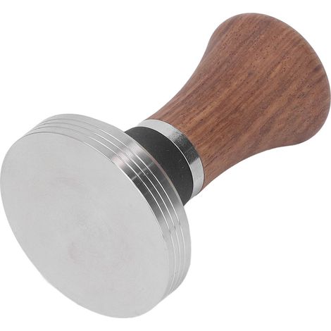 Kaffeepulver-Presshammer und -Verteiler-Set, Edelstahl-Kaffeetampfer mit Holzgriff, 58 mm, für Cafés (1/5)