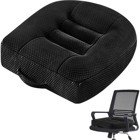 Coussin de siège de voiture, 40 x 40 cm, extra large, ergonomique, orthopédique, pour chaise de bureau, voiture, fauteuil roulant ou rehausseur pour adultes (1/5)
