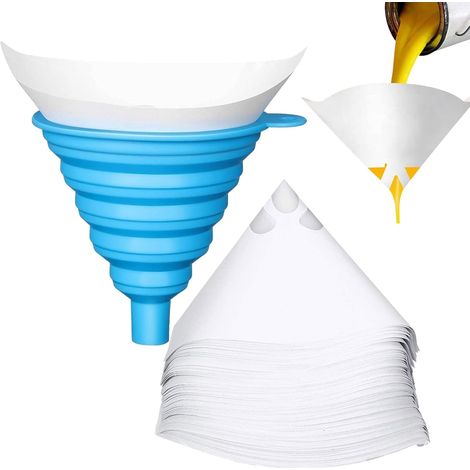 Lntyq Tamis de peinture, filtre en résine, tamis de peinture, tamis de peinture, avec 1 filtre en silicone, Silicone, bleu, 12.510.5cm (1/4)