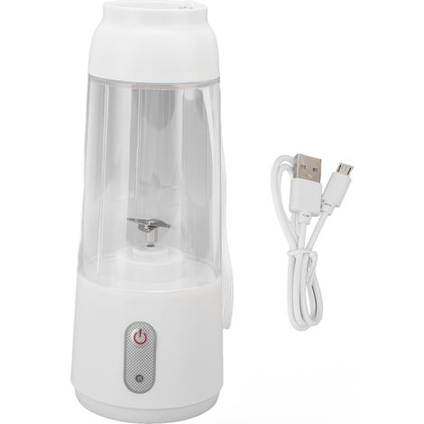 Centrifugeuse électrique portable 300ML, batterie 1200mAh, chargement USB, opération en un clic, idéale pour bureau, couleur blanche, design sécurisé. (1/5)