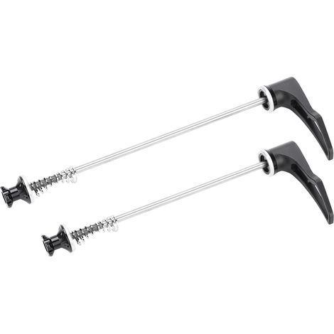 Attache Rapide Tige de Selle Vélo Noir - 2 Pièces pour VTT et Route (100/130 mm) (1/4)