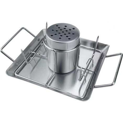 Gegrillter Hähnchenständer mit Bierdosen – Edelstahl