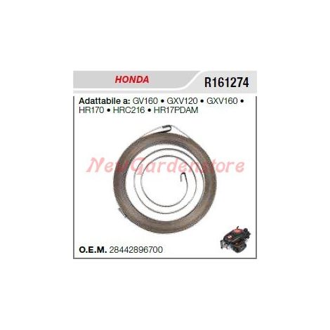 HONDA muelle de arranque cortacésped GV160 GXV120 GXV160 HR170 R161274