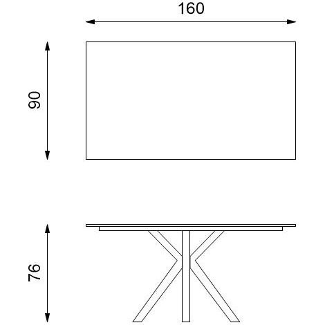 Tavolo Allungabile 160 - 240 x 90 cm - Ceramica 1 (1/5)