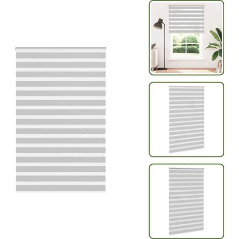 The Living Store Doppelrollo Hellgrau 150x230 cm Stoffbreite 145,9 cm Polyester - Doppelrollo (1/5)