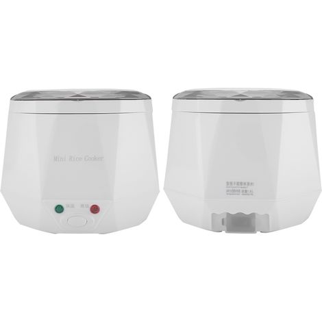 Cuiseur à riz/cuiseur vapeur électrique portable multifonctionnel 24 V 140 W 1,6 L pour camion (blanc) (1/5)
