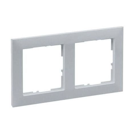 Cadre électrique Legrand Suno IP20 IK04 aluminium 153,4x83 mm