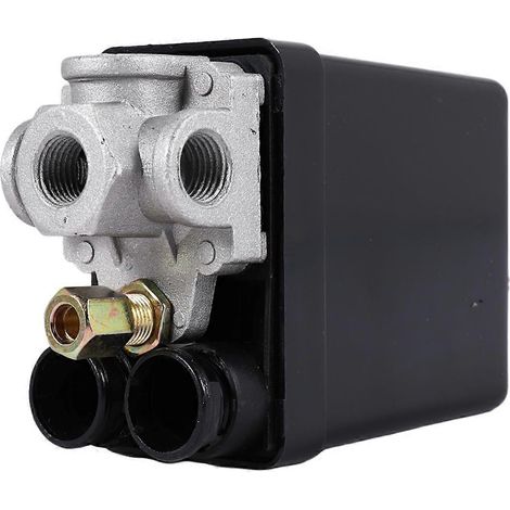 Pressostat robuste pour compresseur d'air 90-120 PSI, noir (1/5)