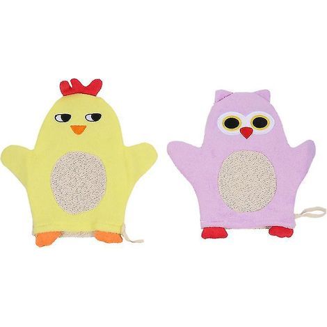 Lot de 2 gants de toilette pour enfants (1/3)