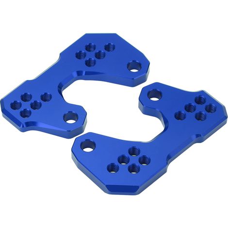 Support de repose-pieds arrière réglable moto en alliage aluminium T6061 bleu pour YZF R3 R25 MT25 MT03 (1/5)