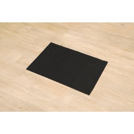 Teppich aus rutschfestem pvc 50x70 cm - schwarz - Tendance