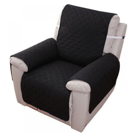 Housse Fauteuil Relax 1 Place, Housse de Canapé Protecteur Inclinable Imperméable pour Chambre (Noir 55×200) (1/4)