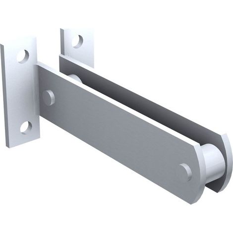 Staffa di regolazione 5046 MANTION per 2 binari 50 x 40 mm - 5046